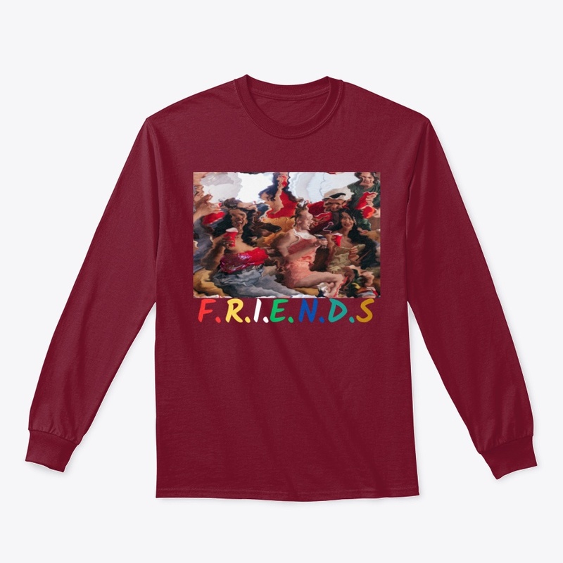 Friends drinking funny