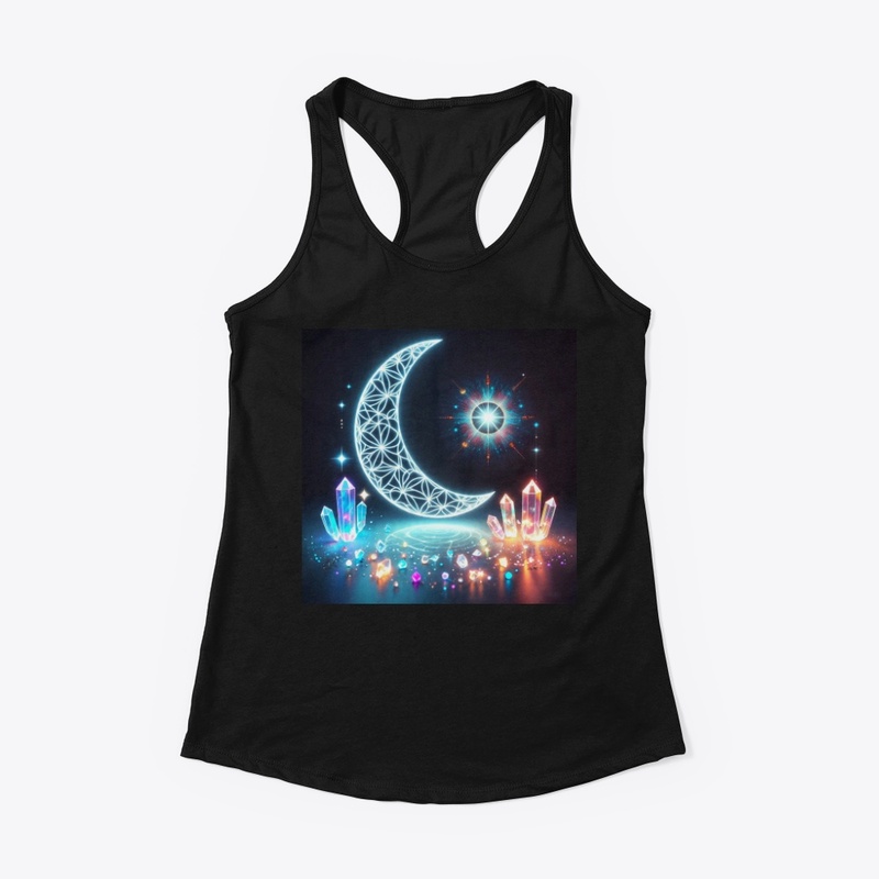Cosmic Crescent Geometry Tee