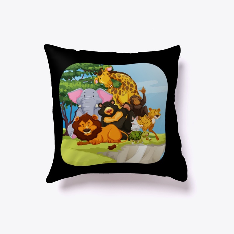 Kids Colorful Wildlife Graphic Tshirt