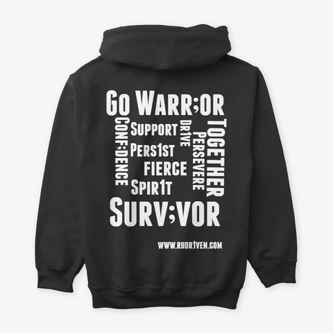 Go Warr;Or Hoodie Black Camiseta Back