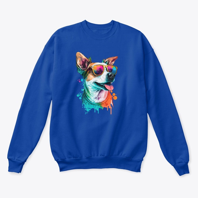 Happy Dog Wearing Glasses 1