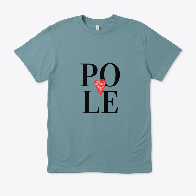 Pole LOVE ~  Red Heart Black  Design