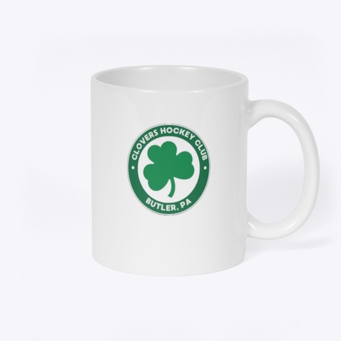 Clovers Mug White T-Shirt Back