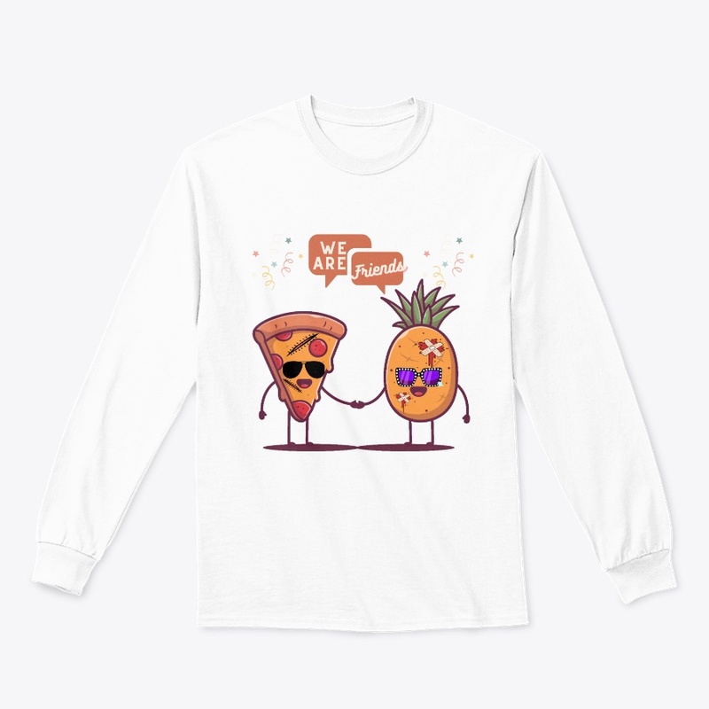 Pizza and Pineapple are friends funny