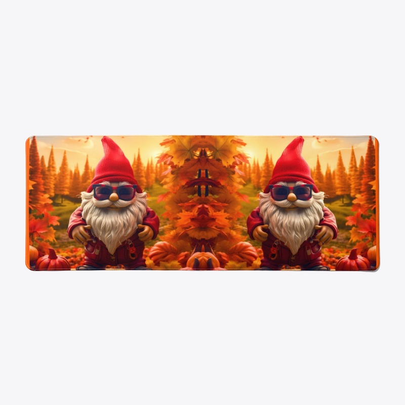 Cool Autumn Gnome in Pumpkin Vibes