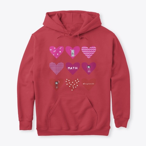 Math Love Cardinal Red T-Shirt Front