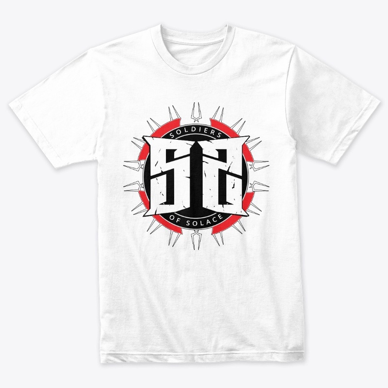 White with Logo on Front Name on Back