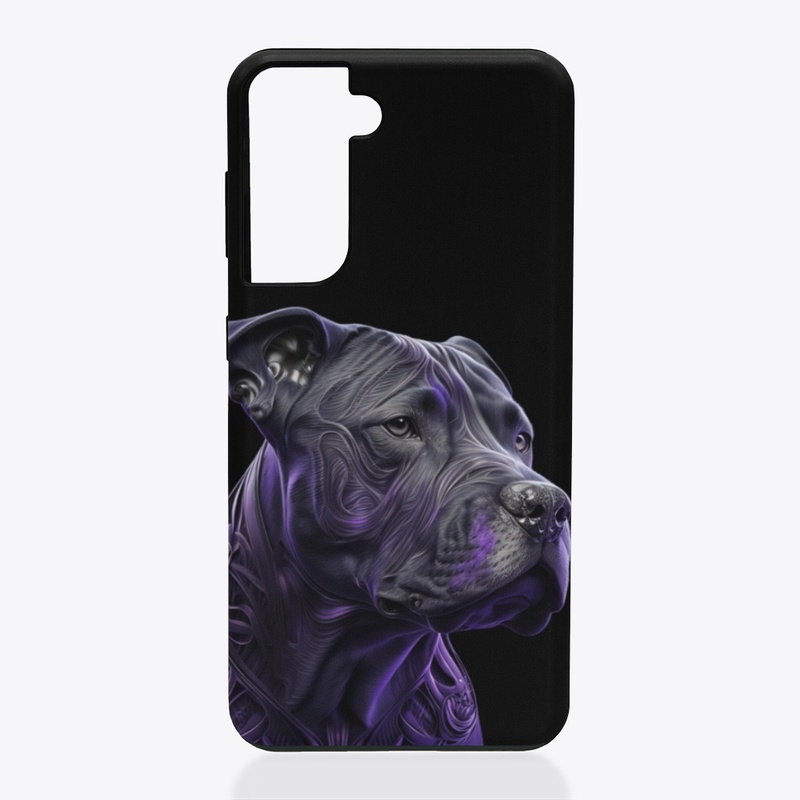 Purple Tribal Pit Bull 