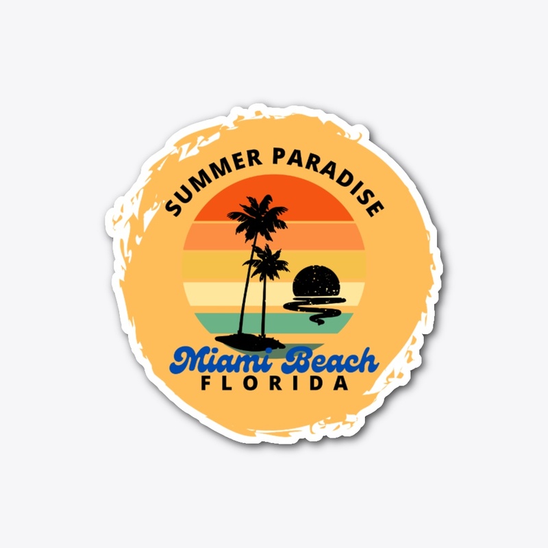 Miami Beach Summer Paradise T-Shirt