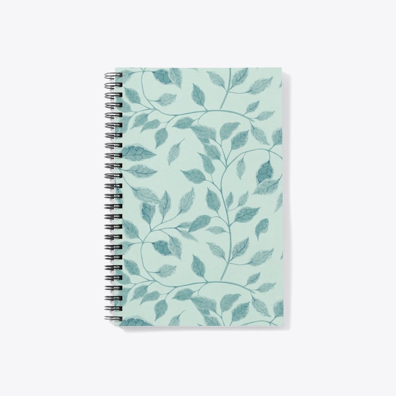 a leafy notebook
