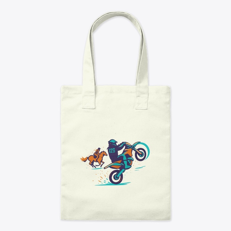 Motorcycle & horse racing tshart design