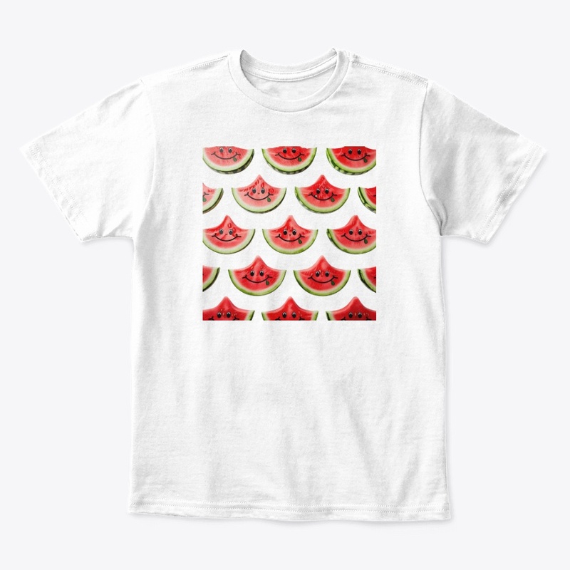 Smiling watermelon slices for the summer