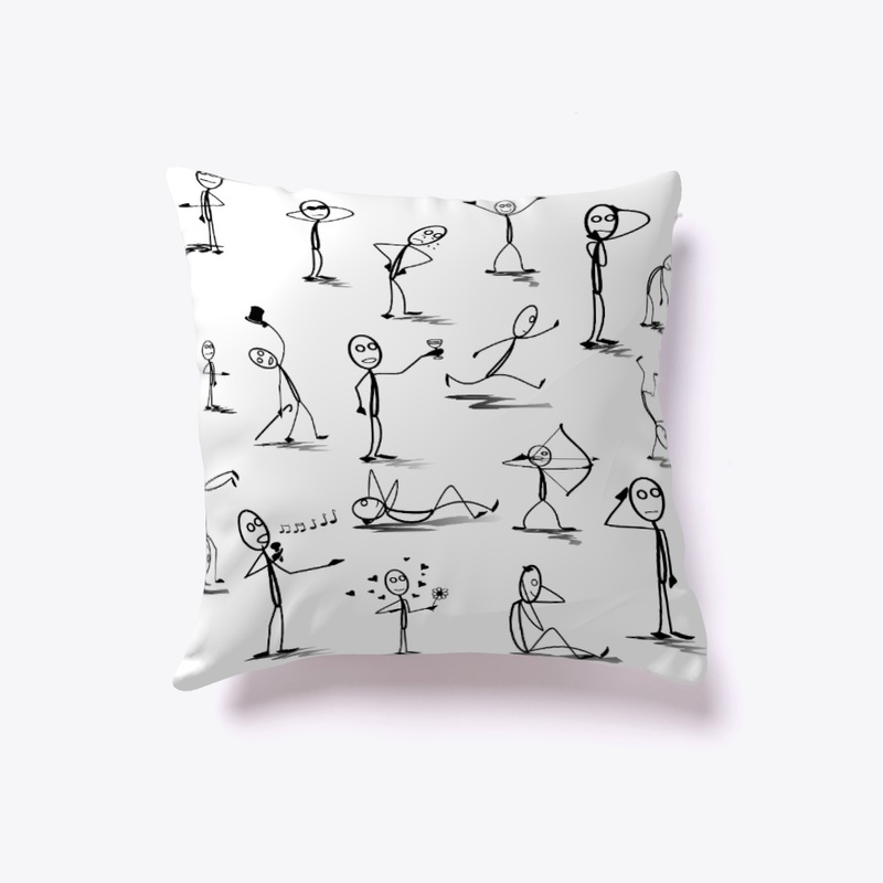 Stickman Pillow
