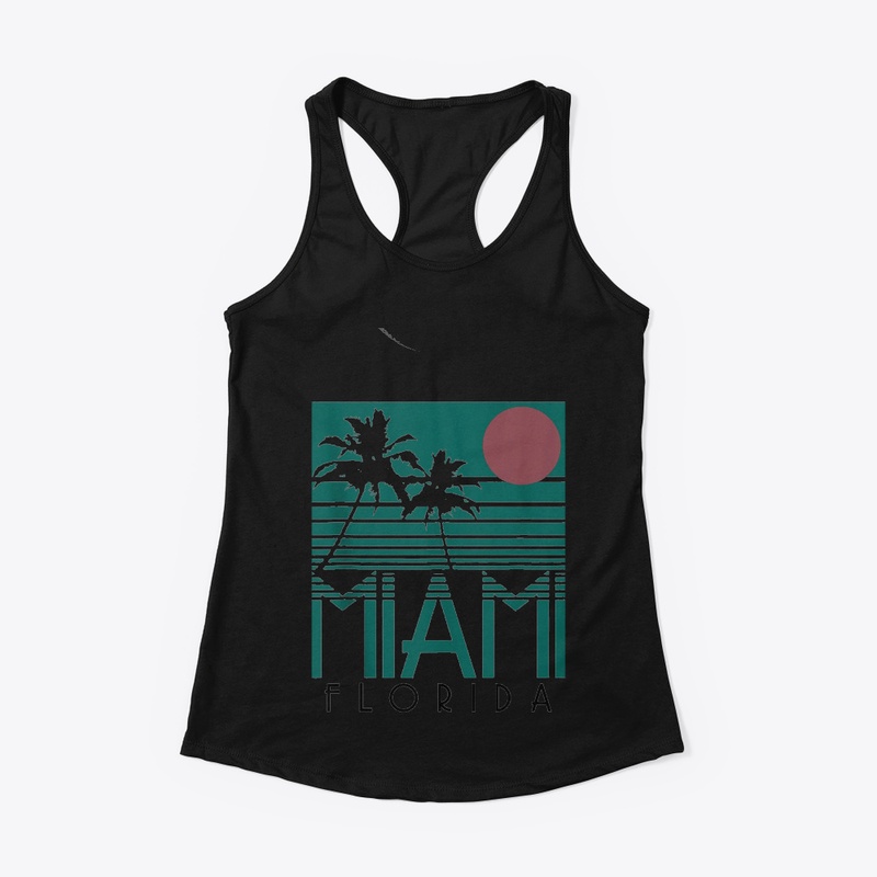 Miami Florida Vintage Retro Palm Trees