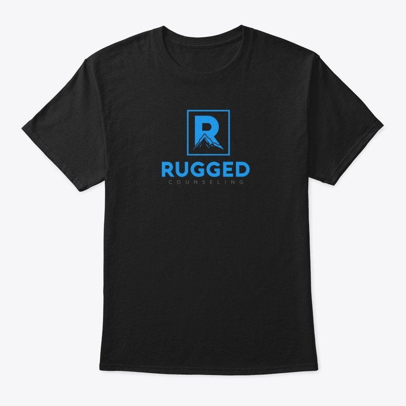 Rugged - Classic Tee - Lighter Blue Logo