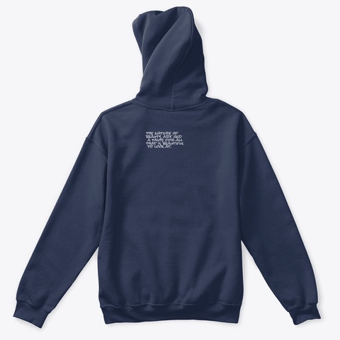 A E S T H E T I C V I B E S  Navy T-Shirt Back