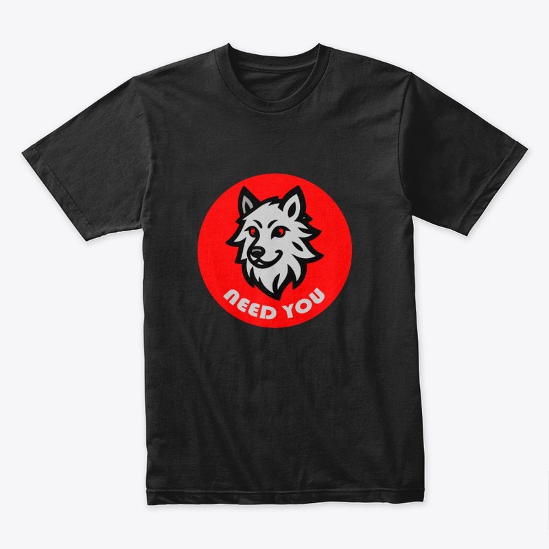 Need You Wolf Badge