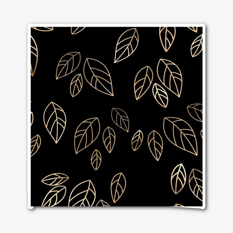 Casual Covered In Gold Leaves