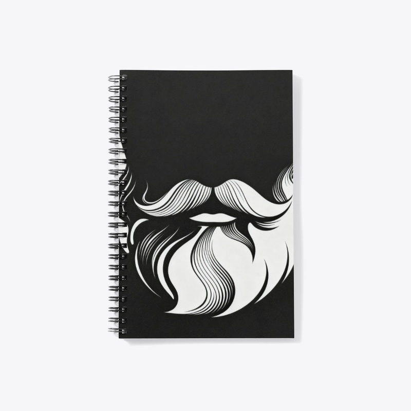 Abstract Beard Art - Black & White