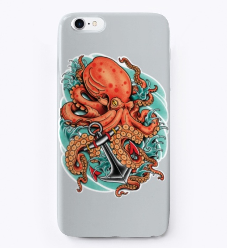 Seven Relics Giant Octopus Tattoo Design