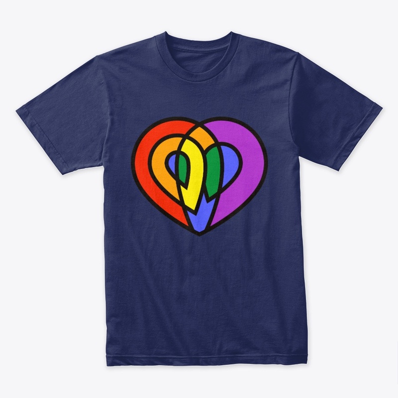 LGBT Love Pride Rainbow Heart