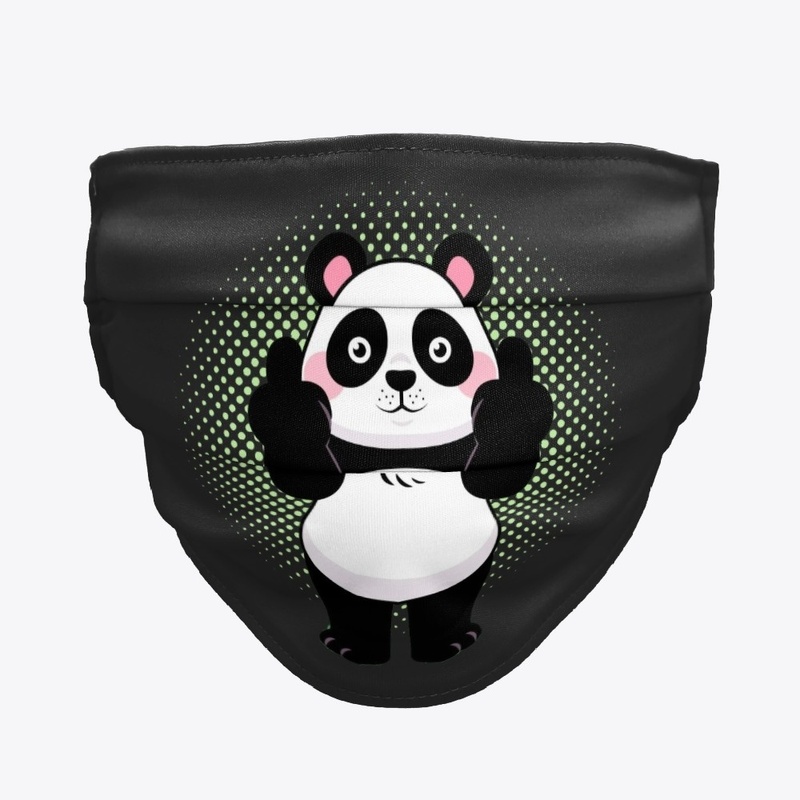Panda showing middle finger