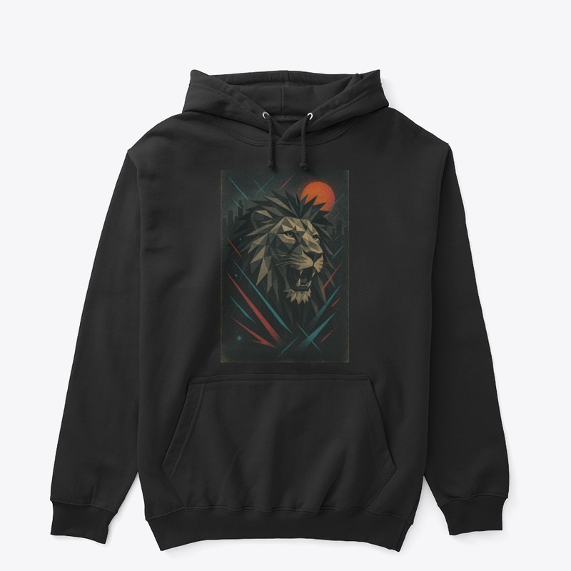 Geometric Lion Art