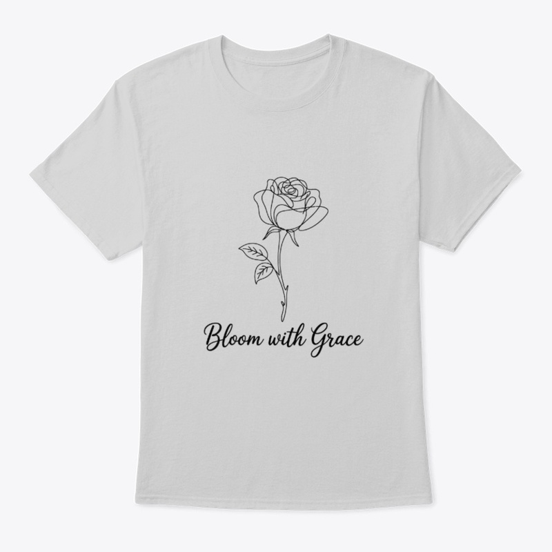 Bloom with Grace Minimalist Floral Tee