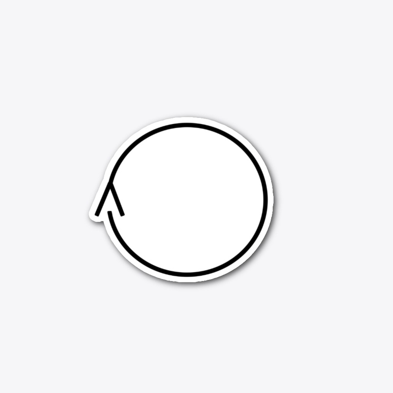 Black Minimalist Ouroboros