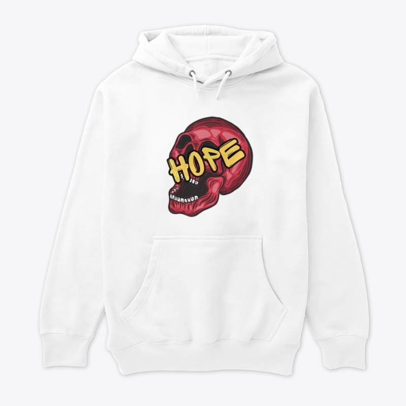 Hope Skull Street Art Graphic T-Shirt