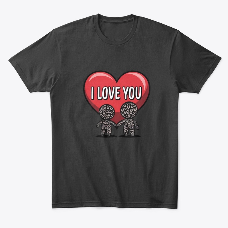 "I Love You - Cute Couples Graphic Tee"