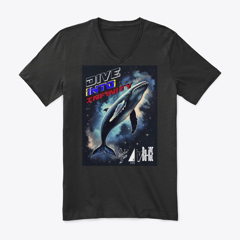 Dive Into Infinity Dark Whale Unisex Tee