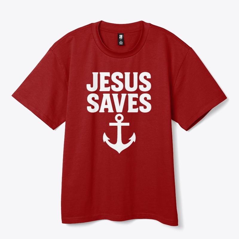 Jesus Saves Anchor of Hope (Dark Colors)