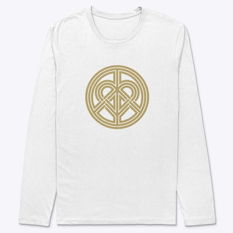 PEACE + LOVE INTERWOVEN GOLD
