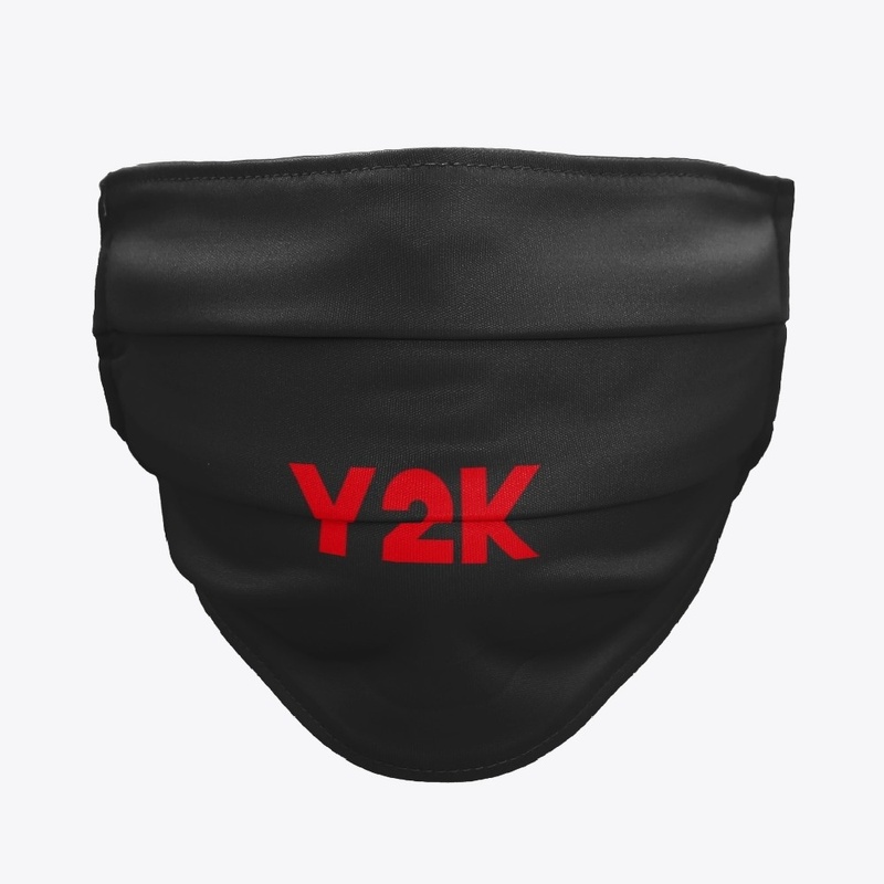 Y2K Cloth Mask Black