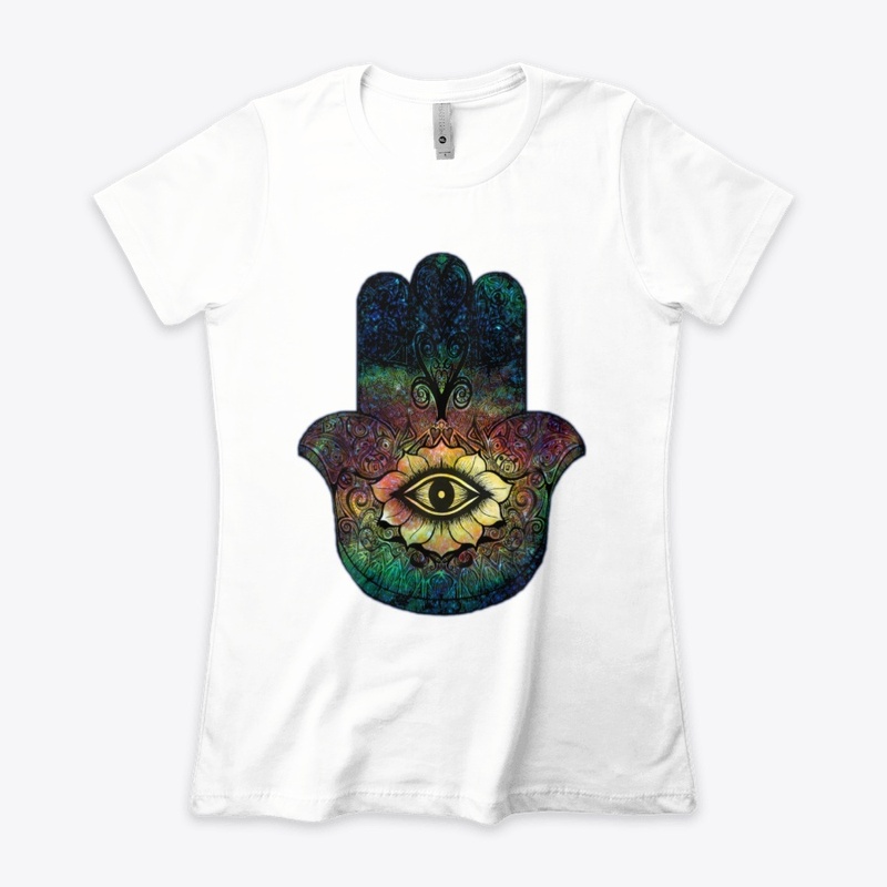 Hamsa amulet - Hand of Fatima in color 
