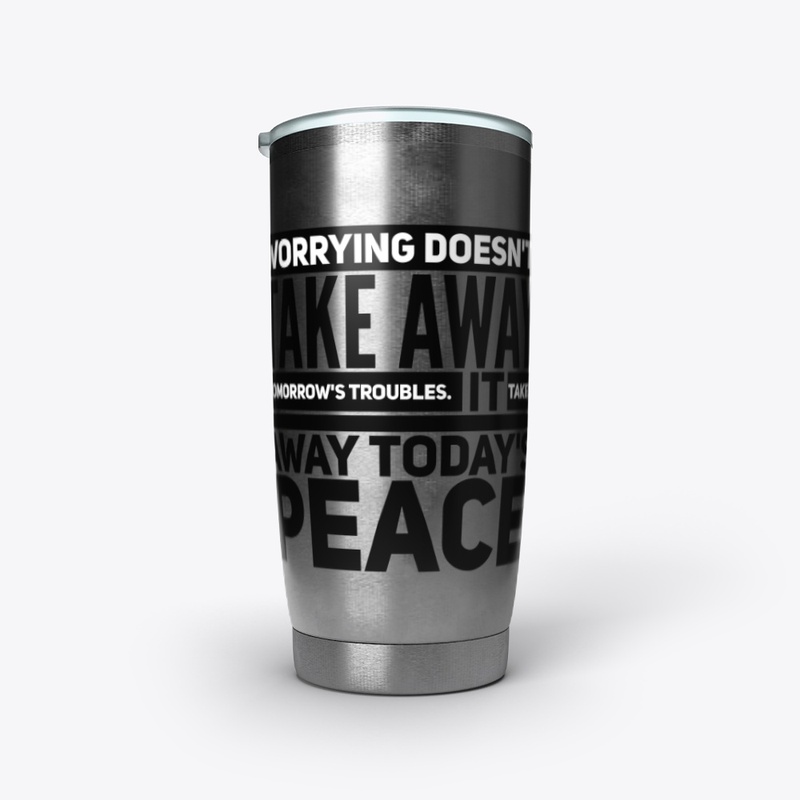 Worrying troubles peace black