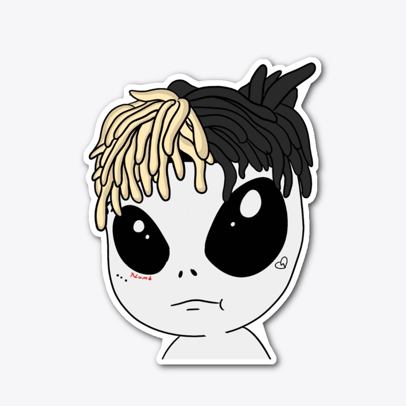 x alien sticker