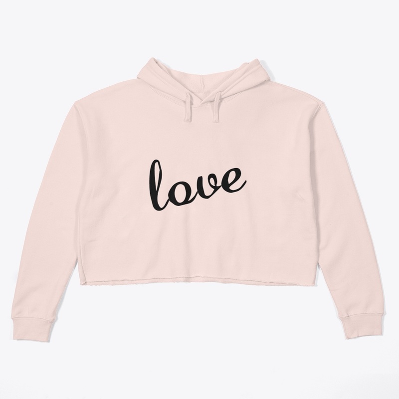 Pink Crop Hoodie 