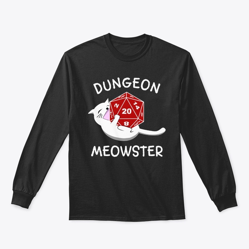 Dungeon Meowster Cat D20 RPG Gamer