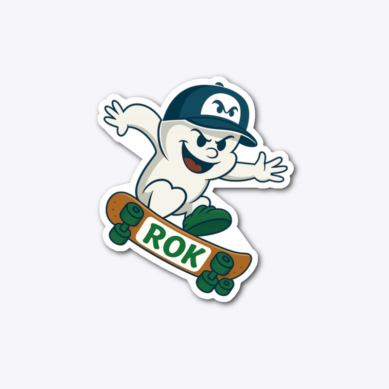 KidRockOut Friendly Ghost Stickers