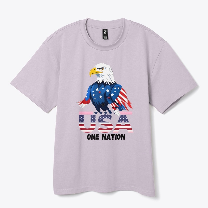 Patriotic T-Shirt: USA ONE NATION