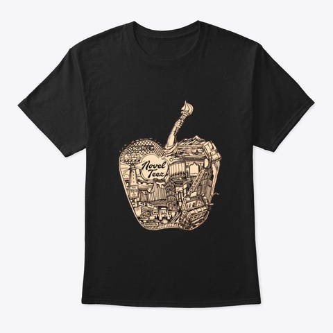 An Apple A Day'o Black T-Shirt Front