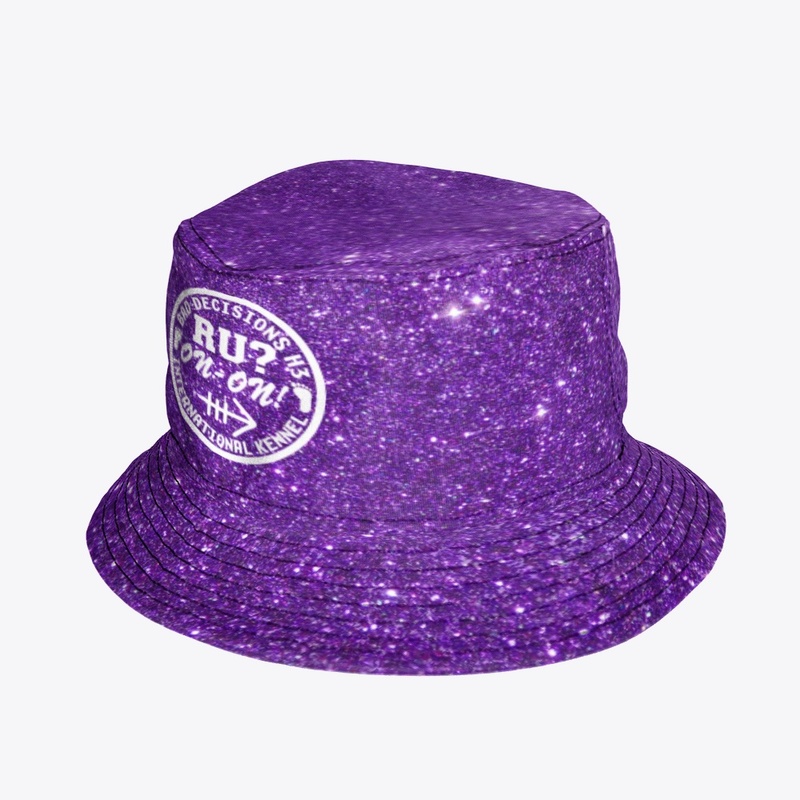 Purple Glitter Bucket Hat