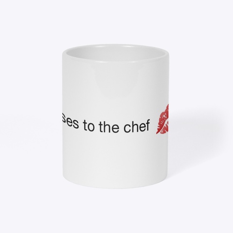 Kisses To The Chef 💋 White T-Shirt Right