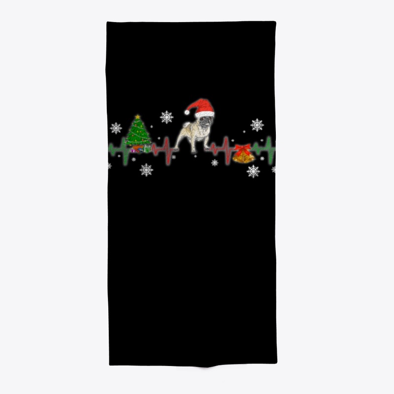 Pug Christmas Heartbeat Gift