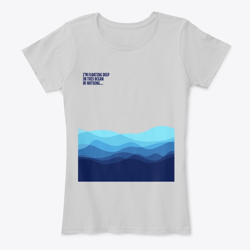 Ocean of nothing - Blue written