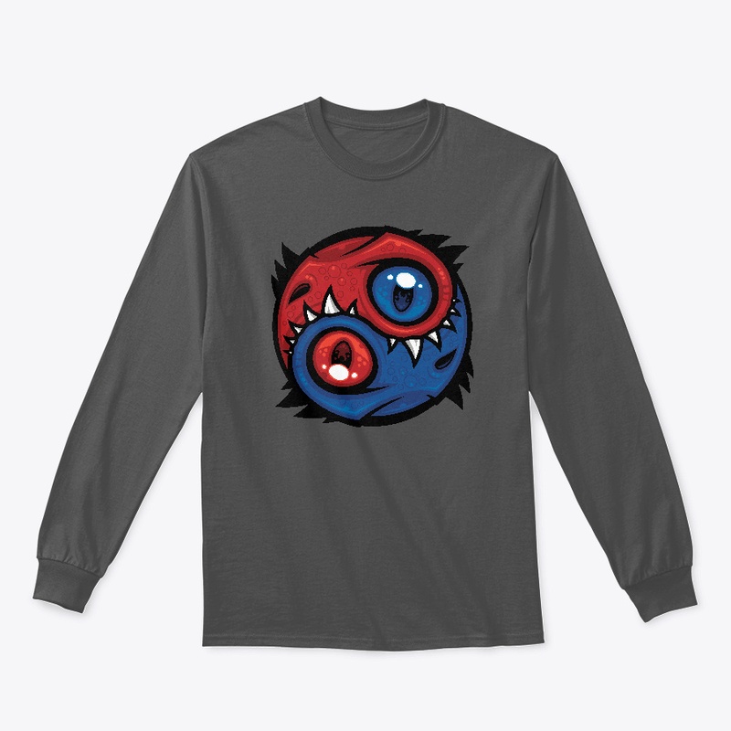 Red and Blue Yin Yang Dragons