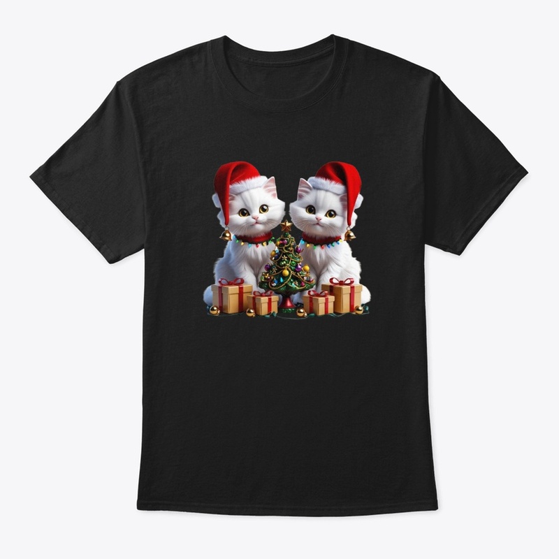 Christmas T-shirt cat