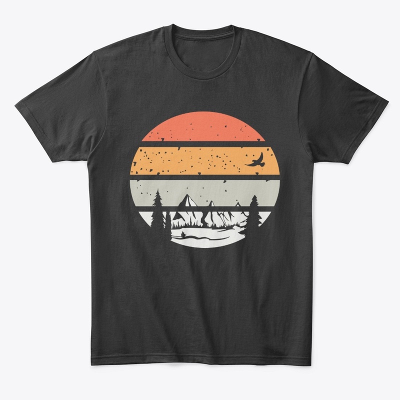 Vintage Mountain Sunset T-Shirts 